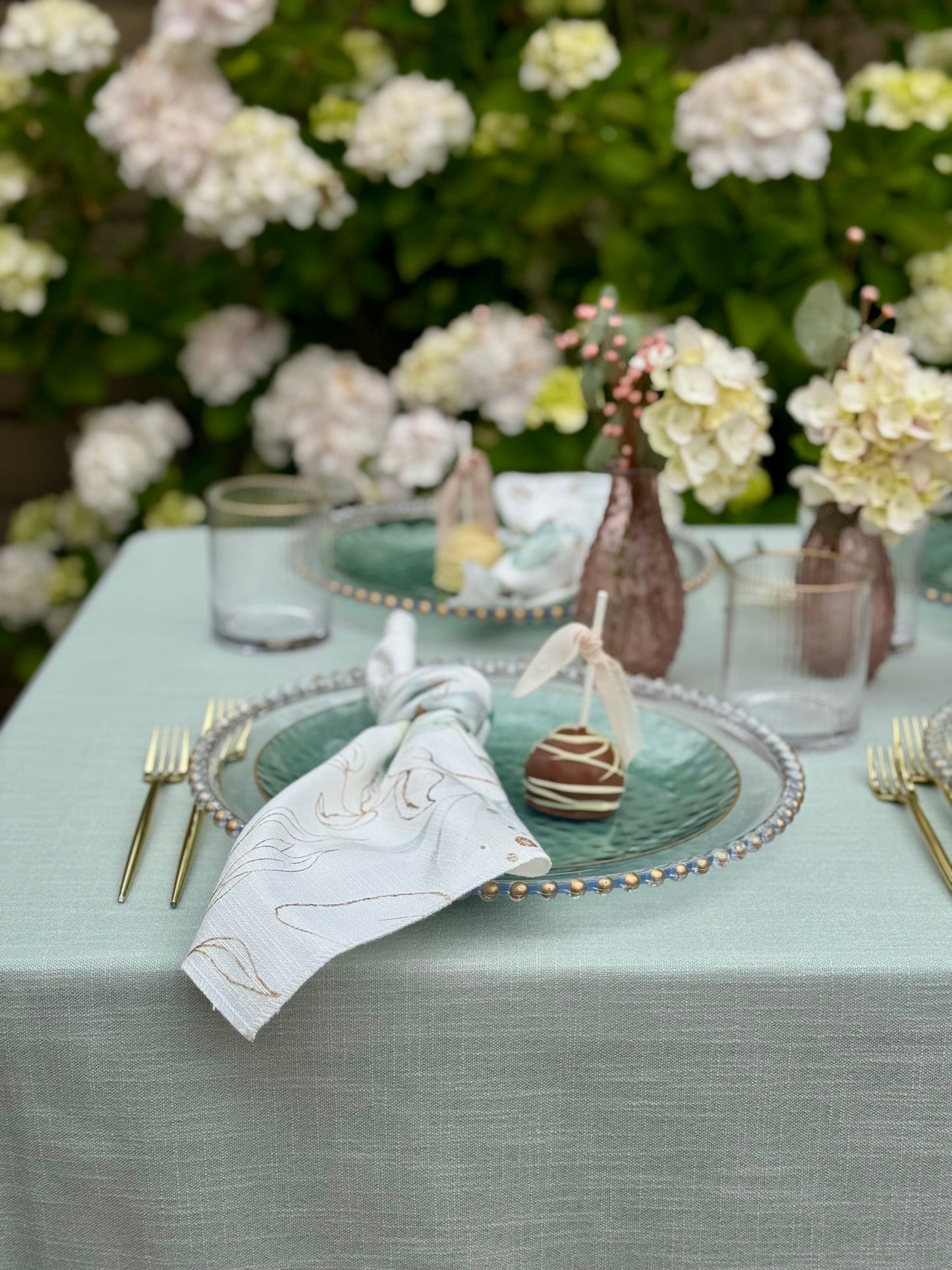Sage Burlap - Spill Proof