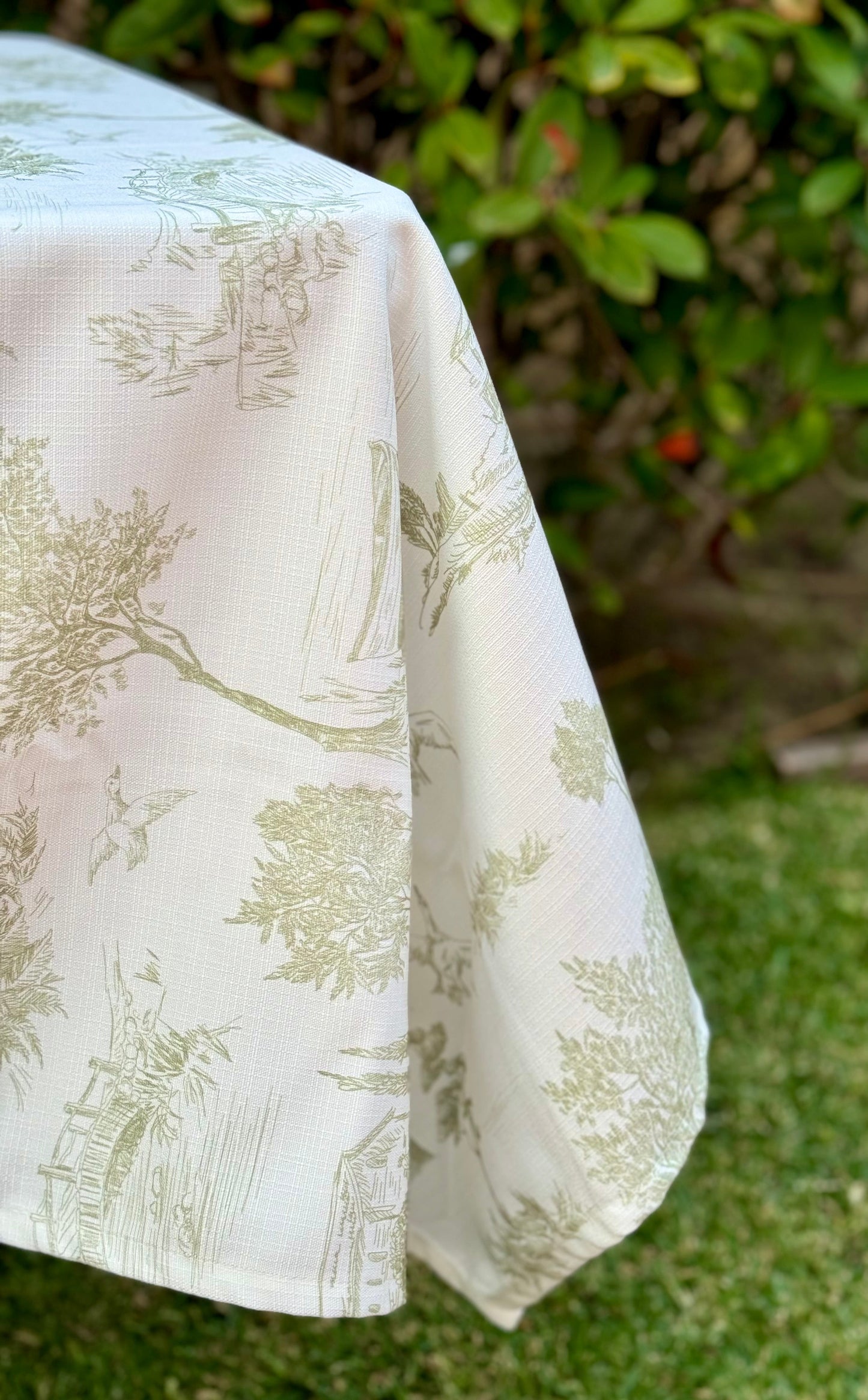 Green French Toile - Spill Proof
