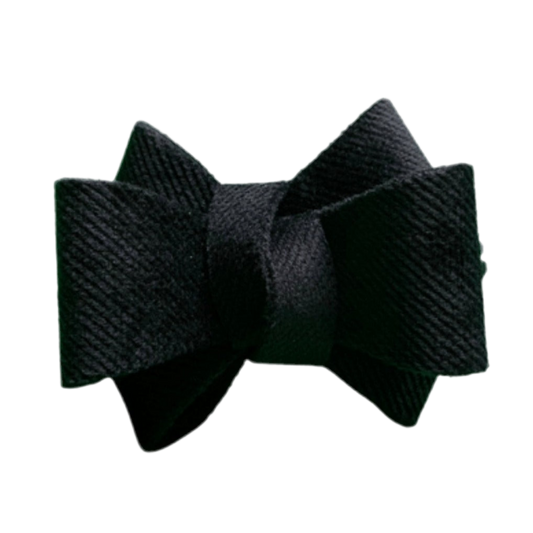BLACK Bow Ring - Set of 6