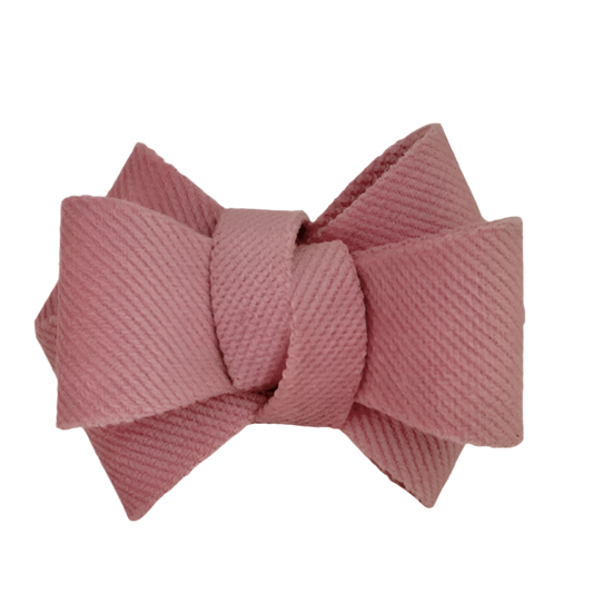 ROSE PINK bow ring - Set of 6