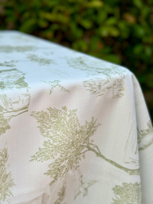 Green French Toile - Spill Proof